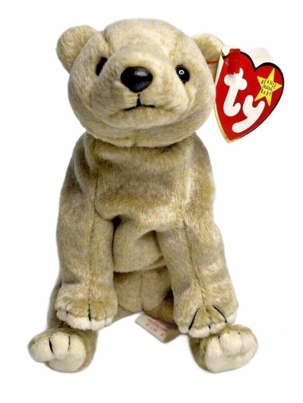 Vintage Plush 1999 Ty Beanie Baby Almond Retired Bear BB19